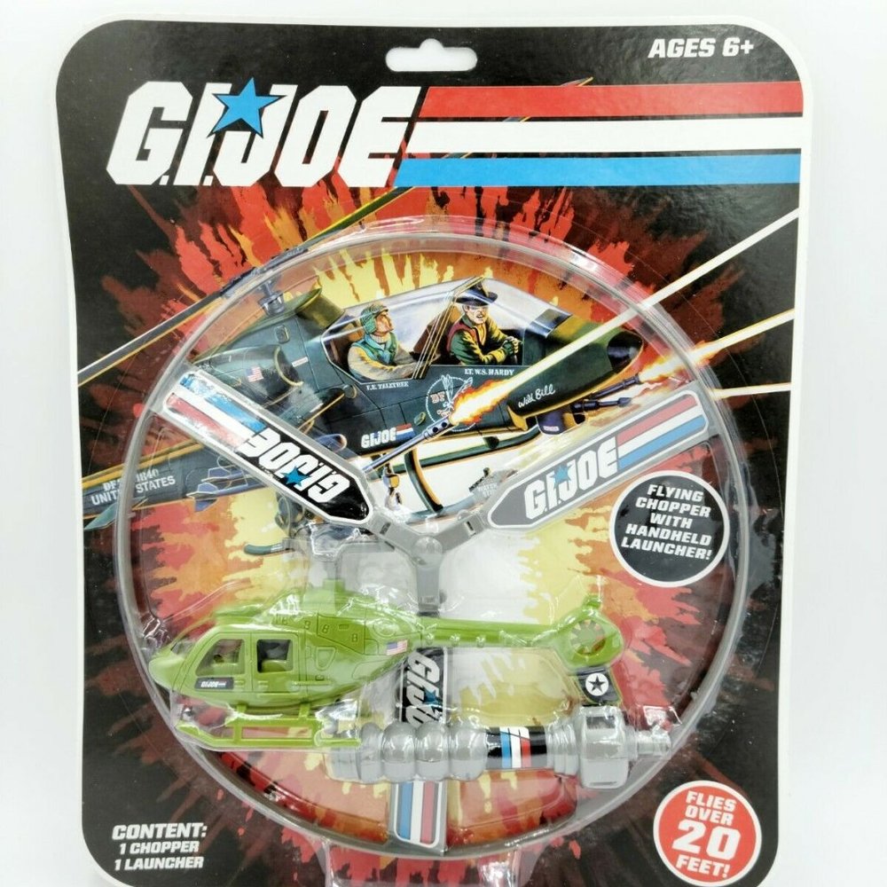G I JOE FLYING CHOPPER & LAUNCHER 20 FT FOREVER CLEVER 2021 HASBRO GJ2480
